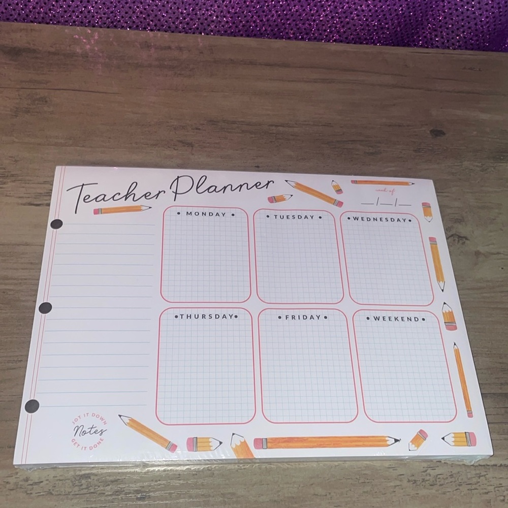 Teacher Planner Notepad - Picture 1 of 6